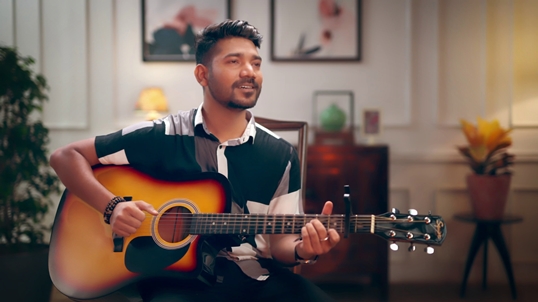 yogi with guitar